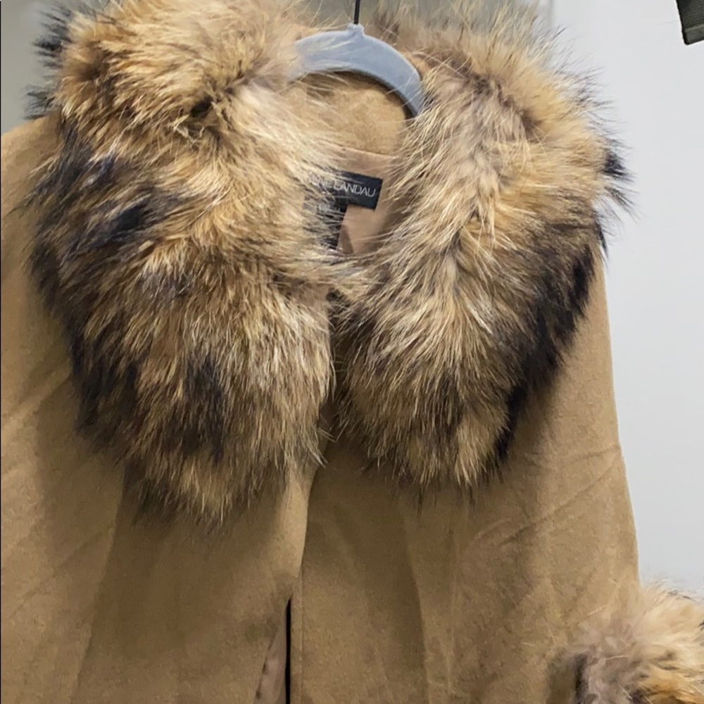 Adrienne Landau fur cape